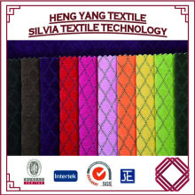 Colors of Check pattern Faux Linen Fabric for Sofa