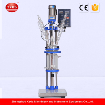 Lab Biochemical Double-Layer Plug Flow Glass Reactor