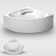 Custom Fiberglass Corner Bathtub with Apron - Cheap Backrest and Plastic