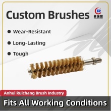 Copper Wire Pipe Brushes for Precision Deburring