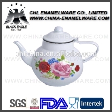 Flower patten decal hot sale double tea pot kettle set