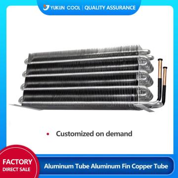 Aluminum tube finned condenser