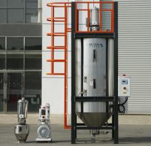 Large scale industrial crystallization dehumidification