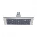 High pressure flat square fix rain shower head set chrome