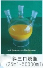 glassware--Three neck flask (chemistry lab flask)