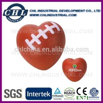 Factory promotional American football stress heart