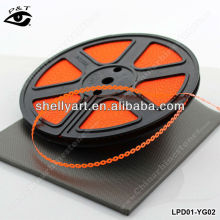 Fluorescent neon orange pet sequin reel for garment