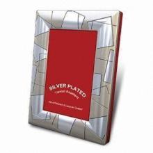 Metal Photo Frame, Made of Mirror and Iron Materials
