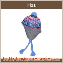 Ladies Jacquard Helemt Hat HL-H-028