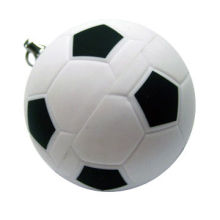 Football-shaped USB Flash Drive Disk, OEM, Customized Shapes are Welcome, with 32MB to 16GB Memory Capacities