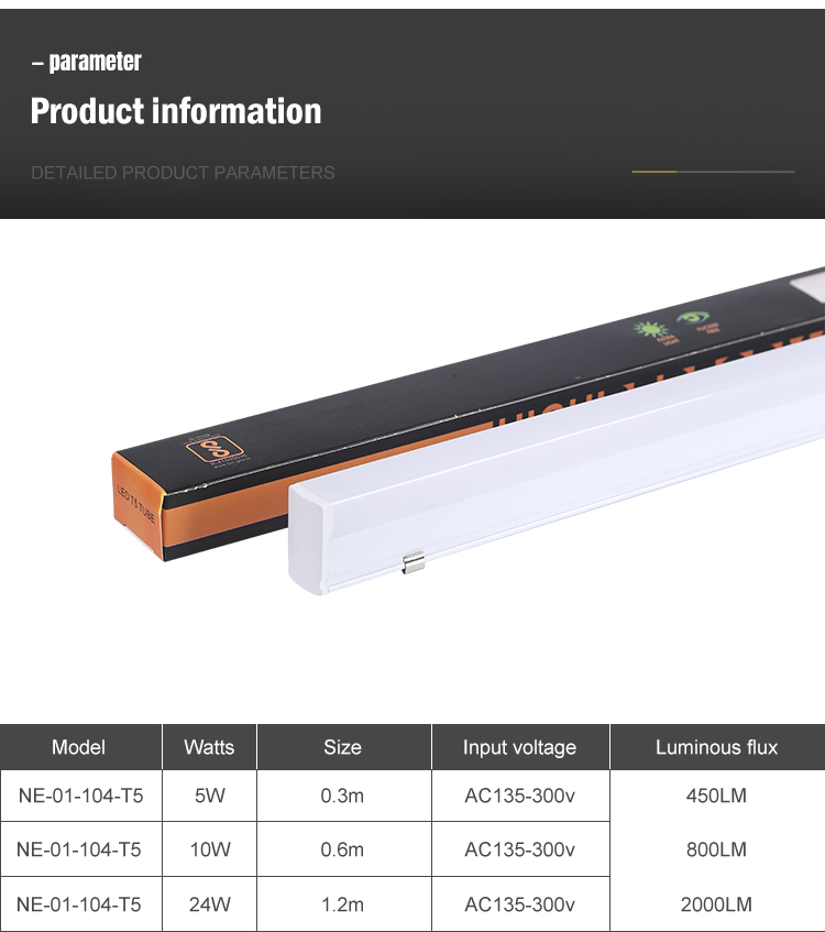 OKELI Wholesale 270 Degree Lighting 15 W 10 W 24 W SMD 30Cm 60Cm 120Cm Led T5 Tube Light