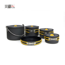 Hot Sale Aluminum Alloy Camping Cookware Set AS907