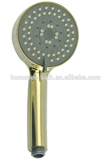 ABS golden color handheld shower nozzle Bethroom shower head