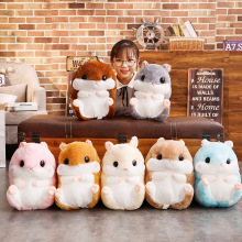 Fat Hamster Plush Toy Blanket Set: Nap Pillow for Pets