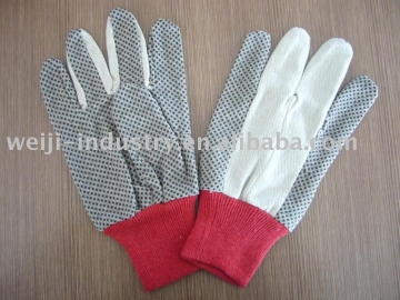 pvc dots glove