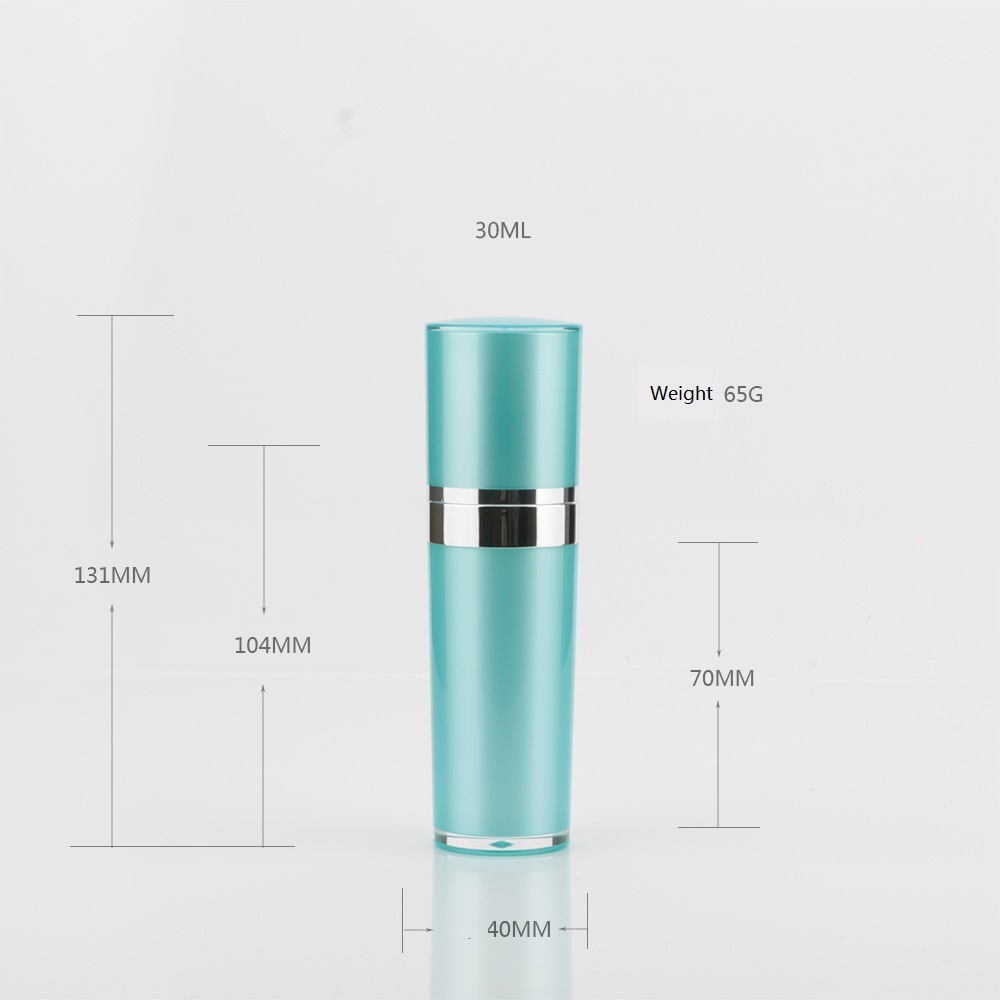 Luxurious Cyan packaging acrylic cosmetic bottles