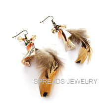 Shell-Feather Earrings