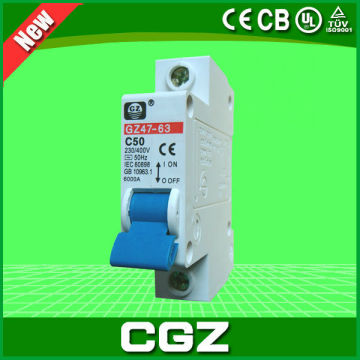 DZ47-63 1p mini circuit breaker with factory price