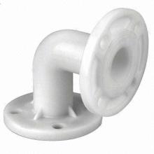 FRPP Flange Elbow Plastic Pipe, Available in Various Sizes