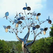 Outdoor garden decoration stainless steel tree
