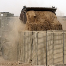 Galvanized Border Protective Defense Barrier Cage