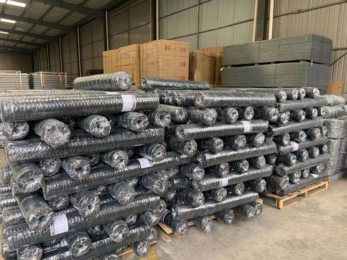 material de malla de alambre hexagonal hexagonal wire netting stock
