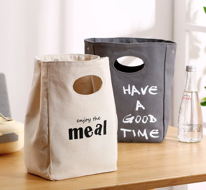 New Promotional Canvas Insulation Lunch Bag for Kids