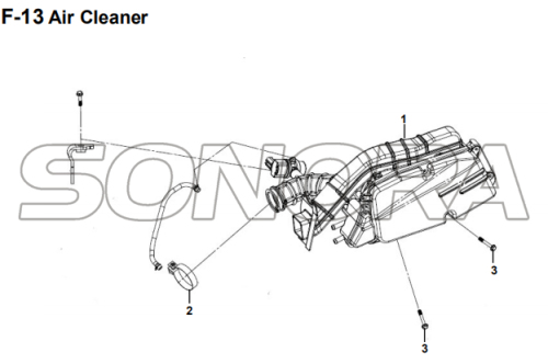 F-13 Purificador de Ar para XS175T SYMPHONY ST 200i Peças Sobressalentes de Alta Qualidade