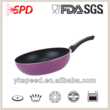 aluminum purple non stick stir fry wok