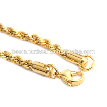 Fashion High Quality Metal Gold Rope Chain Necklace