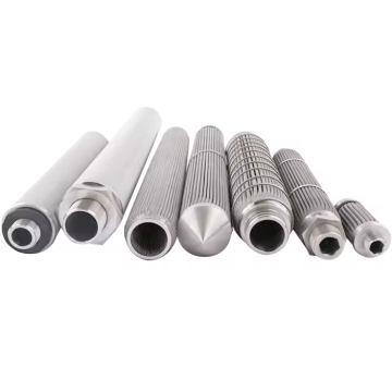 Pleated Wire Mesh Sintered Felt Candle Filter Element