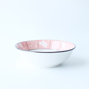 Wholesale porcelain noodle bowl dishes ceramic soup plate