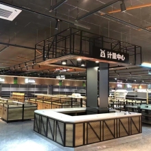 Supermarket Wooden Weighing Tables for Fresh