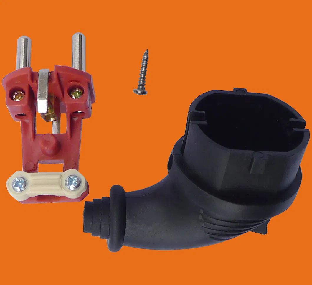 2 Pin 16A Plug for Industrial Black Plug (P6053)