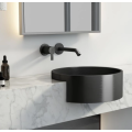 Modern design simple black bathroom wash basin