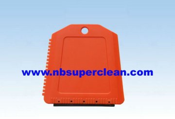 Car parking timer with plastic ice scraper