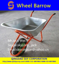 galvanized zinc tray wheelbarrow