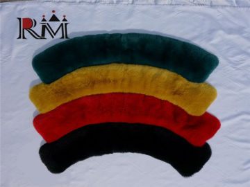 Factory whole luxury rex rabbit fur collar real fur collar