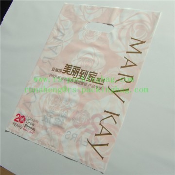 plastic biodegradable die cut bag carrier bag