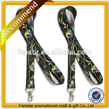 Supply all kinds of custom lanyard with bulldog clip