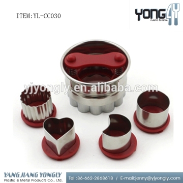 6-Piece Classic Linzer Cookie Cutter Set fondant mold