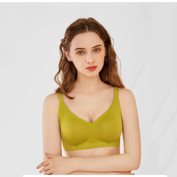 Wholesales Wireless Full Figure Shockproof Sleeping Bralette Latex Seamless Bra