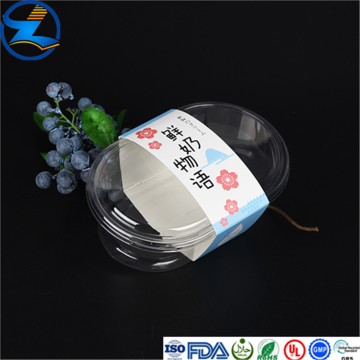 Printed Food Grade Ice Cream Plastic PET sheet