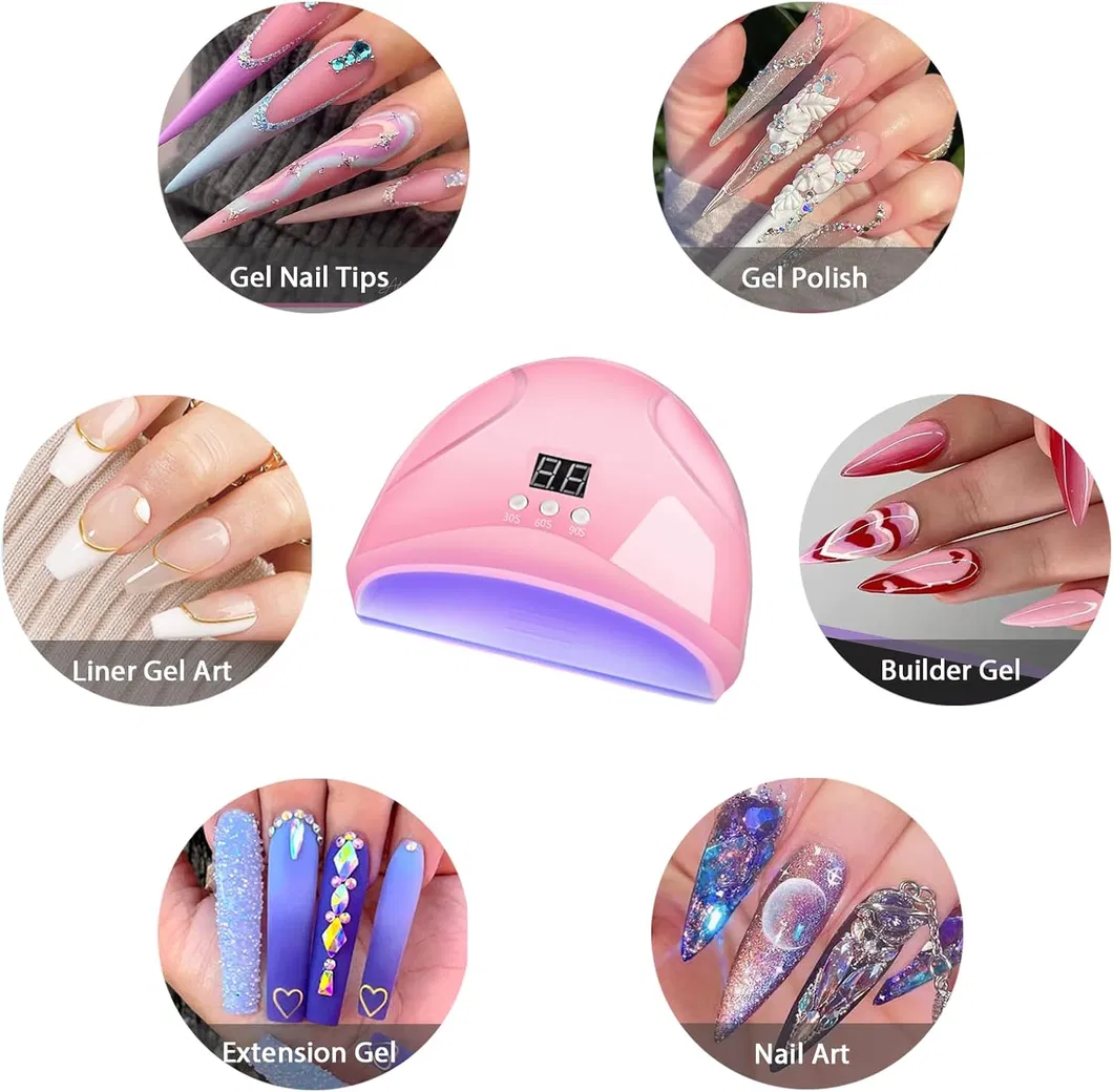 Compact UV Nail Dryer with LED Display for Quick Gel Curing