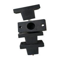 Air conditioner rubber mounting