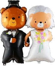 Wedding Bear Aluminum Foil Balloon