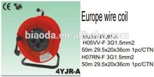CE,GS certificate 50m 3 cores Europe cable reel