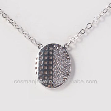 925 silver plated chunky necklace fashion jewelry
