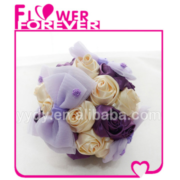 Bulk Wholesale Purple Silk Flowers Wedding Bouquets