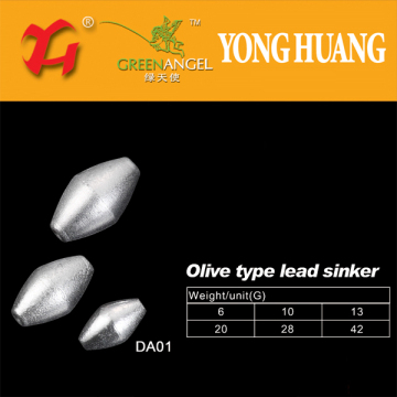 Olive Type Lead Sinker